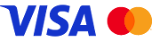 we accept visa and mastercard